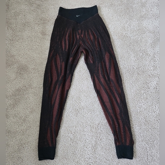 Nike Yoga ADV Knit Jogger Therma Pants High Rise Wool Blend Pockets size Small - Picture 12 of 16